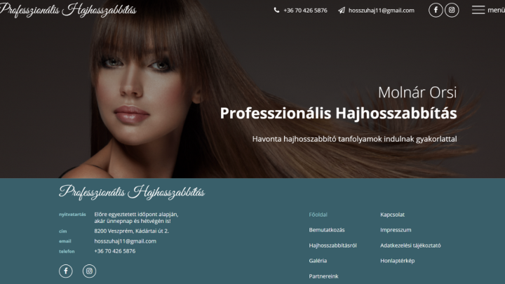 Professzionális Hajhosszabbítás - Molnár Orsi